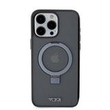 Apple iPhone 15 Pro Max Kılıf TUMI Orjinal Lisanslı M-safe Şarj Özellikli PC TPU Metal Logolu Ring Standlı Kapak