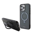 Apple iPhone 15 Pro Max Kılıf TUMI Orjinal Lisanslı M-safe Şarj Özellikli PC TPU Metal Logolu Ring Standlı Kapak