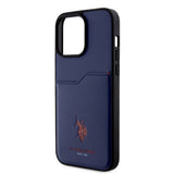 Apple iPhone 15 Pro Max Kılıf U.S. Polo Assn. Orjinal Lisanslı Baskı Logolu PU Kartlıklı Kapak