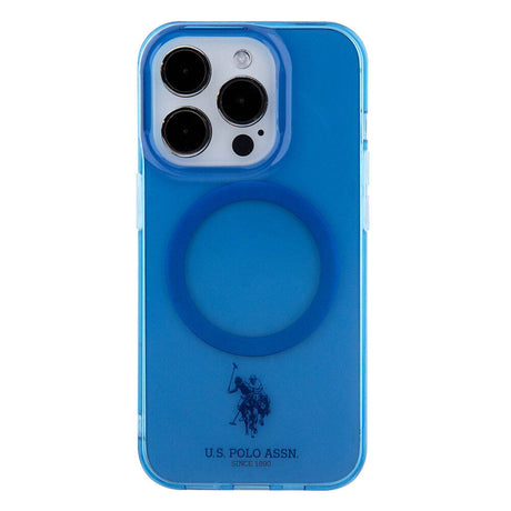 Apple iPhone 15 Pro Max Kılıf U.S. Polo Assn. Orjinal Lisanslı M-safe Şarj Özellikli Transparan Tasarım Kapak