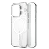 Apple iPhone 15 Pro Max Kılıf Wiwu BC-022 M-safe Şarj Özellikli Şeffaf Transparan Kapak