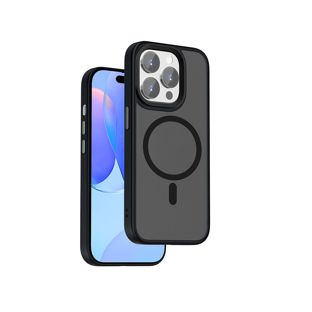 Apple iPhone 15 Pro Max Kılıf Wiwu FGG-011 M-safe Şarj Özellikli Kamera Korumalı Kapak
