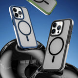 Apple iPhone 15 Pro Max Kılıf Wiwu ZKK-012 M-safe Şarj Özellikli Air Cushion Kapak