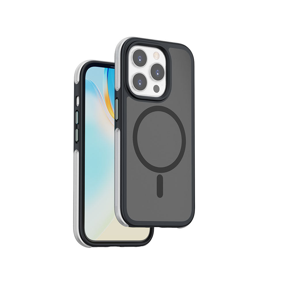 Apple iPhone 15 Pro Max Kılıf Wiwu ZKK-012 M-safe Şarj Özellikli Air Cushion Kapak