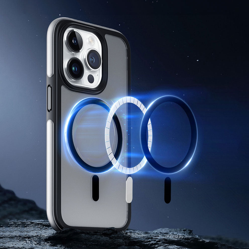 Apple iPhone 15 Pro Max Kılıf Wiwu ZKK-012 M-safe Şarj Özellikli Air Cushion Kapak