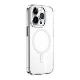 Apple iPhone 15 Pro Max Kılıf Wiwu ZYS-013 M-safe Şarj Özellikli Renkli Kamera Çerçeveli Şeffaf Jelly Kapak