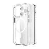 Apple iPhone 15 Pro Max Kılıf Wiwu ZYS-013 M-safe Şarj Özellikli Renkli Kamera Çerçeveli Şeffaf Jelly Kapak