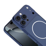 Apple iPhone 15 Pro Max Kılıf Zore M-Safe Şarj Özellikli Kamera Korumalı Spark Kapak