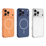 Apple iPhone 15 Pro Max Kılıf Zore M-Safe Şarj Özellikli Kamera Korumalı Spark Kapak