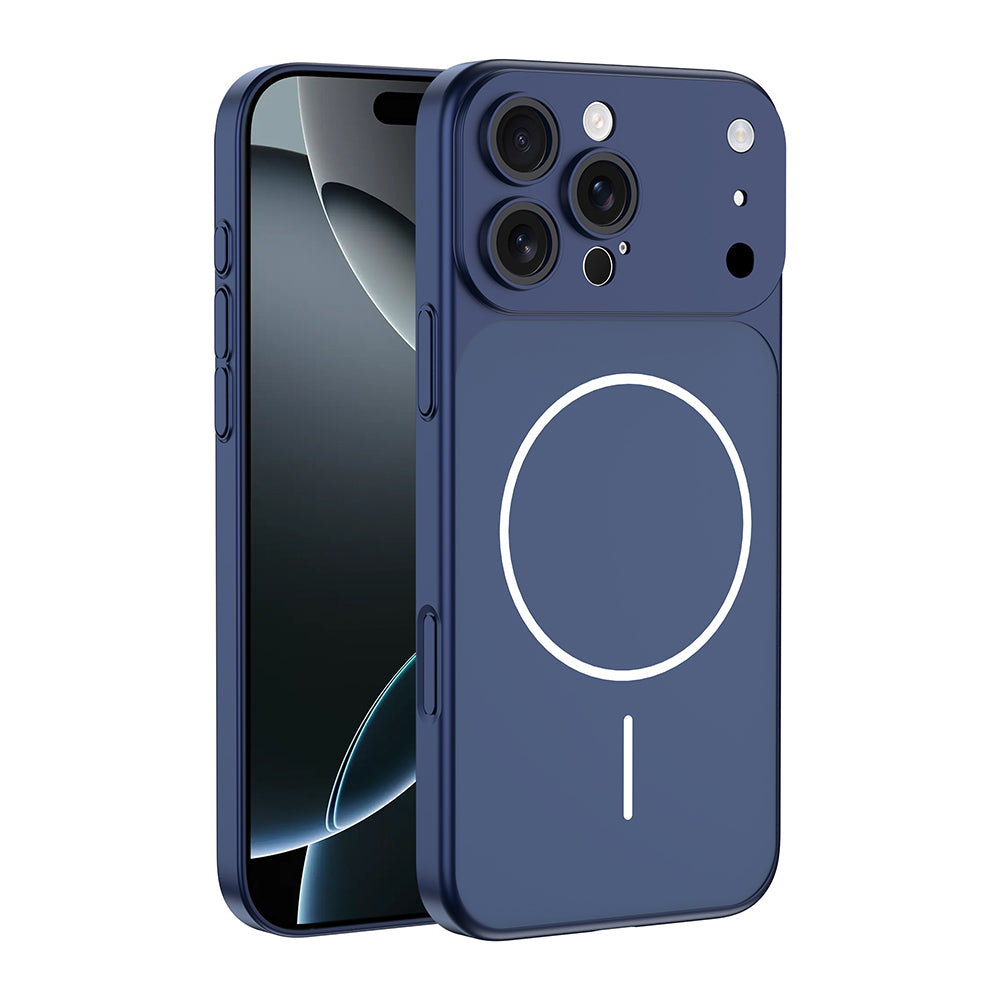 Apple iPhone 15 Pro Max Kılıf Zore M-Safe Şarj Özellikli Kamera Korumalı Spark Kapak