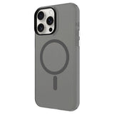 Apple iPhone 15 Pro Max Kılıf Zore M-safe Şarj Özellikli Buzlu Transparan C-Pro Sert Kapak