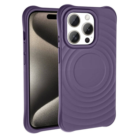 Apple iPhone 15 Pro Max M-safe Şarj Özellikli Airbagli Mat Görünümlü Zore Hepi Kapak