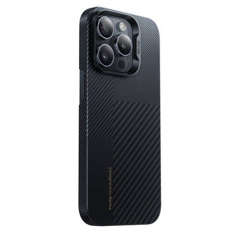 Apple iPhone 15 Pro Max M-safe Şarj Özellikli Karbon Fiber Benks Montage ArmorAir Kevlar Kapak