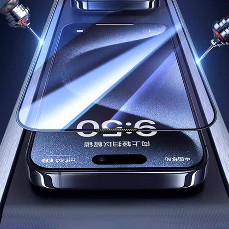 Apple iPhone 15 Pro Max Wiwu GT-008 Polimer Oleofobik Kaplama Şeffaf Pürüzsüz Temperli Cam Ekran Koruyucu 10'lu Paket