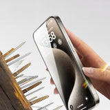 Apple iPhone 15 Pro Max Zore 2.5D Oliv HD Temperli Cam Ekran Koruyucu + Kolay Uygulama Aparatı