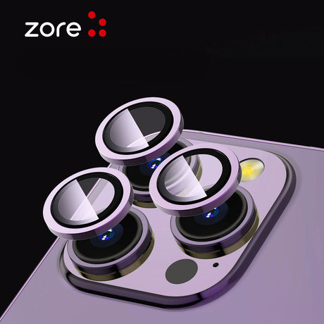 Apple iPhone 15 Pro Max Zore CL-12 Premium Safir Parmak İzi Bırakmayan Anti-Reflective Kamera Lens Koruyucu