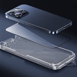 Apple iPhone 15 Pro Wiwu SQ-008 Oleofobik Easy Install Darbeye Karşı Dayanıklı Temperli Cam Ekran Koruyucu + Kolay Uygulama Aparatlı