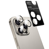 Apple iPhone 15 Pro Wiwu Wi-IP002 2in1 Temperli Cam Ahize Toz Önleyici Ekran Koruyucu ve Kamera Lens Koruyucu Set