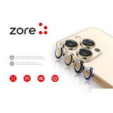 Apple iPhone 15 Pro Zore CL-12 Premium Safir Parmak İzi Bırakmayan Anti-Reflective Kamera Lens Koruyucu