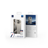 Apple iPhone 15 Wiwu Wi-IP002 2in1 Temperli Cam Ahize Toz Önleyici Ekran Koruyucu ve Kamera Lens Koruyucu Set