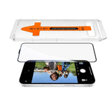 Apple iPhone 15 Zore 2.5D Oliv HD Temperli Cam Ekran Koruyucu + Kolay Uygulama Aparatı