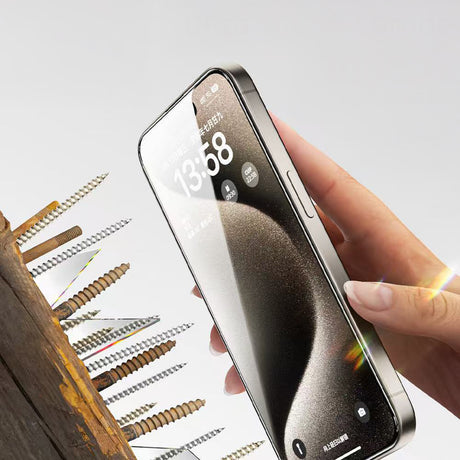 Apple iPhone 15 Zore 2.5D Oliv HD Temperli Cam Ekran Koruyucu + Kolay Uygulama Aparatı