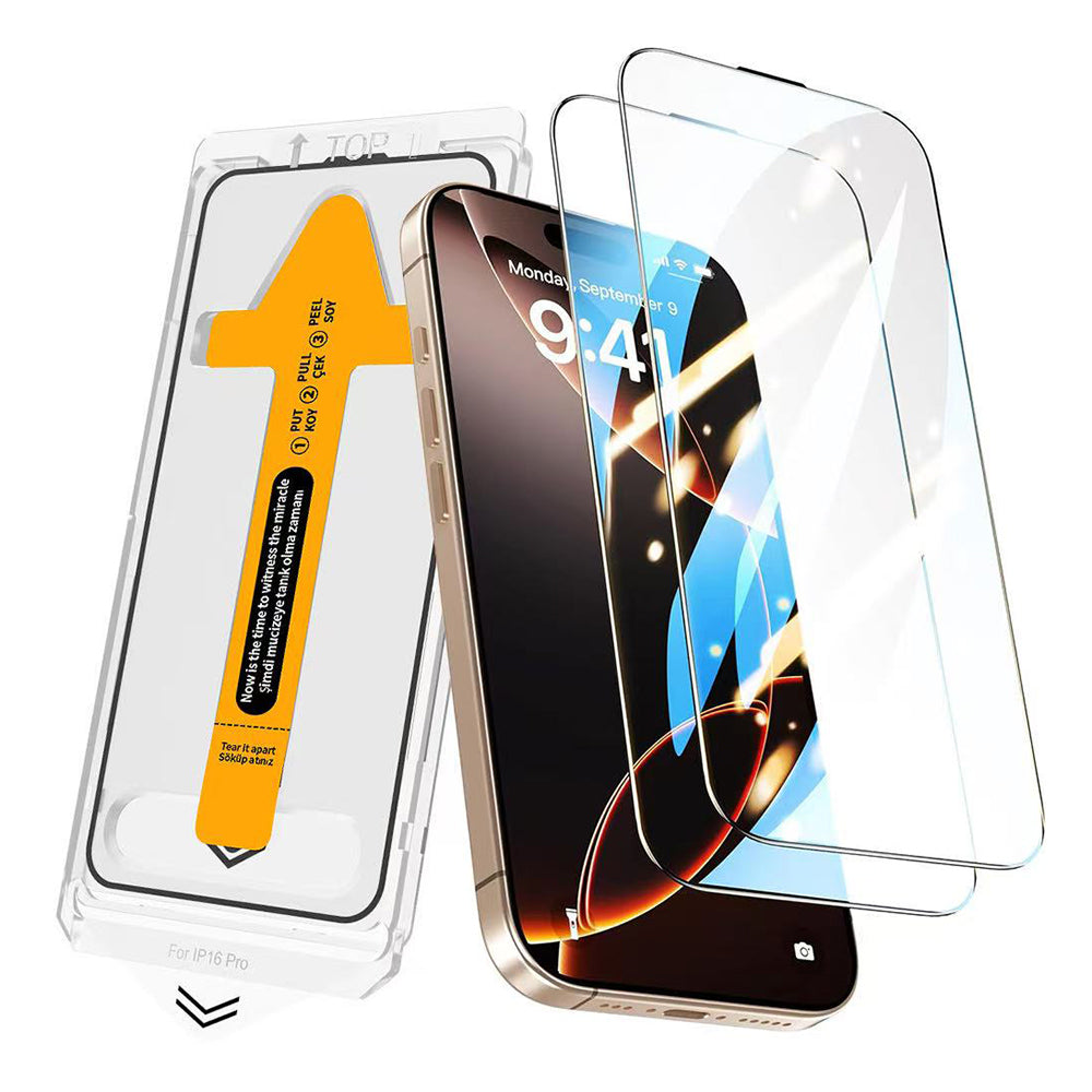 Apple iPhone 15 Zore 2.5D Oliv HD Temperli Cam Ekran Koruyucu + Kolay Uygulama Aparatı