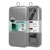 Apple iPhone 16 CaseWorld 0.25mm HD 3D Temperli Cam Ekran Koruyucu + Uygulama Aparatlı
