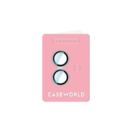 Apple iPhone 16 CaseWorld Alloy Sparkling Diamond Serisi Taşlı Lens Koruyucu