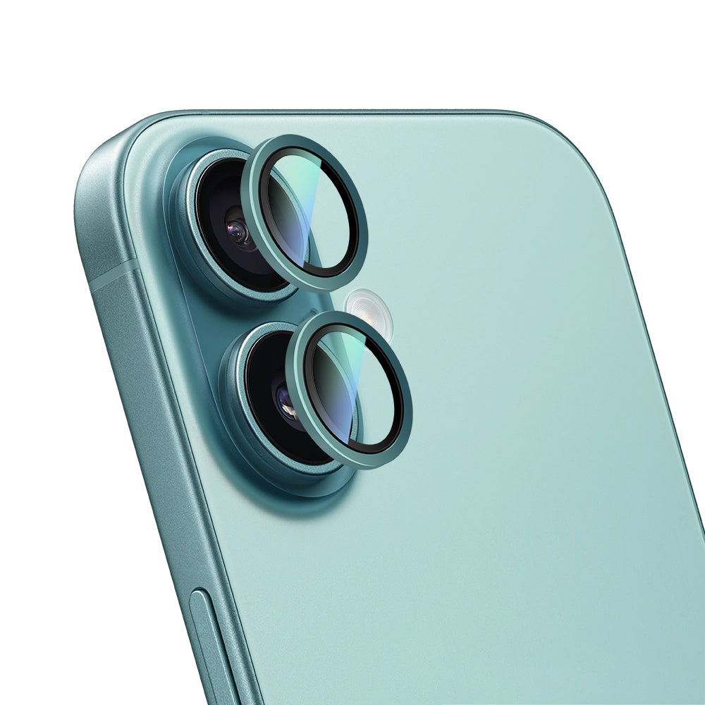 Apple iPhone 16 CaseWorld Alloy Two-Color Serisi Lens Koruyucu
