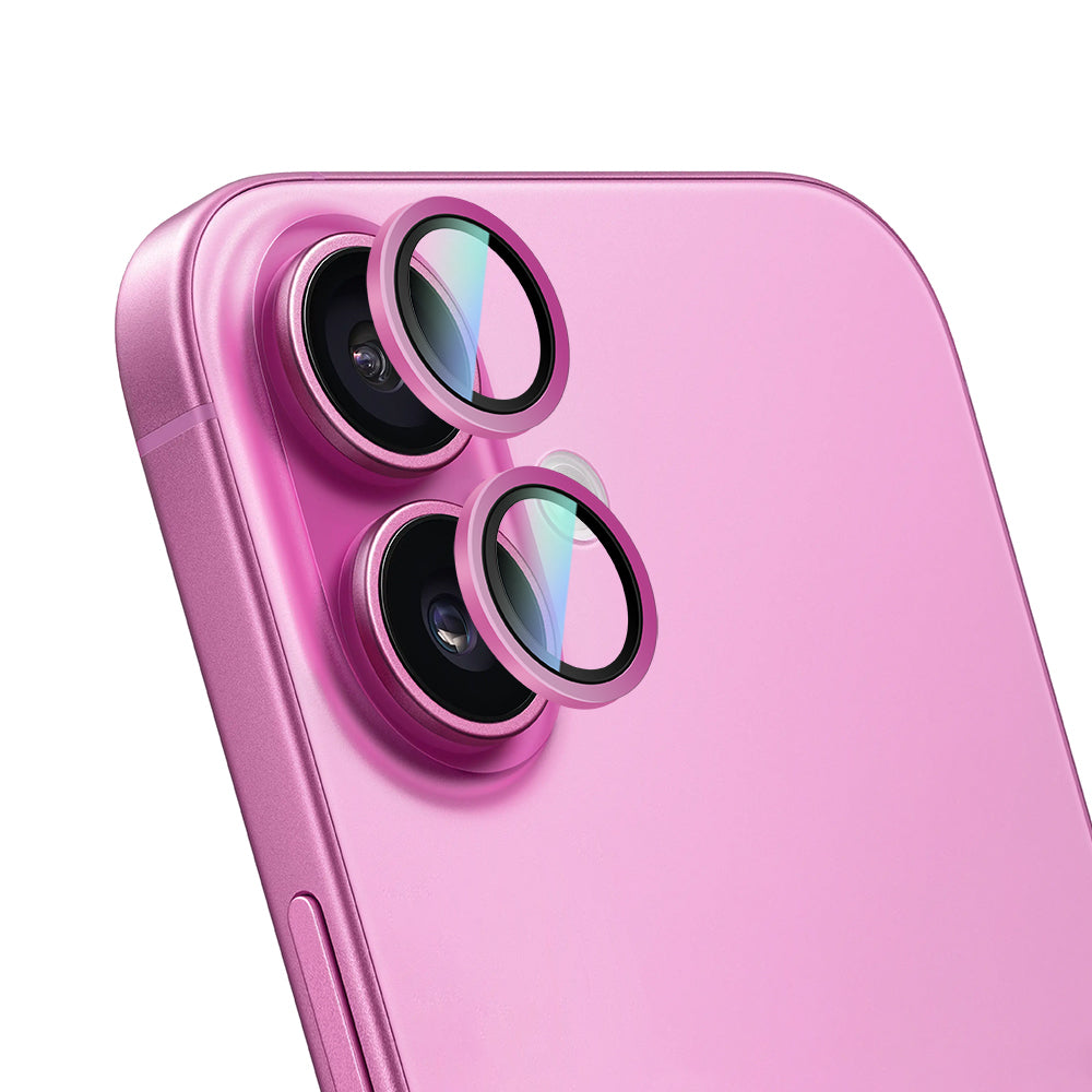 Apple iPhone 16 CaseWorld Alloy Two-Color Serisi Lens Koruyucu