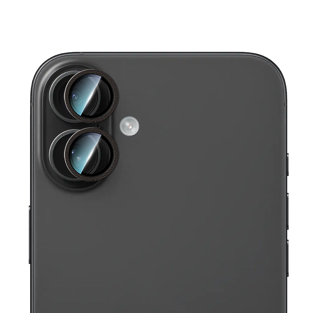 Apple iPhone 16 CaseWorld Karbon Fiber Serisi Anti Reflective Ultra Clear Full Kamera Lens Koruyucu