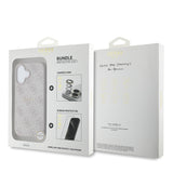 Apple iPhone 16 Guess Orjinal Lisanslı Kılıf + Ekran Koruyucu + Lens Koruyucu 3in1 Aksesuar Seti
