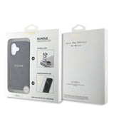 Apple iPhone 16 Guess Orjinal Lisanslı Kılıf + Ekran Koruyucu + Lens Koruyucu 3in1 Aksesuar Seti