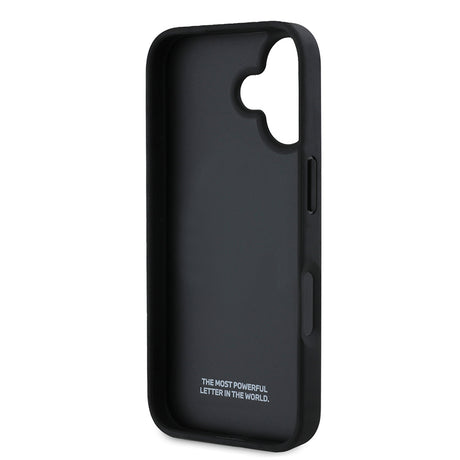 Apple iPhone 16 Kılıf BMW Orjinal Lisanslı Karbon Fiber Tasarımlı ve Metal Logolu PU Deri Kapak