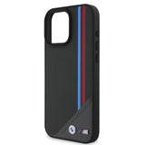Apple iPhone 16 Kılıf BMW Orjinal Lisanslı M-safe Şarj Özellikli M Logolu Üç Çizgili Dikiş Detaylı Meshed Tricolor Stripes Kapak