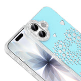 Apple iPhone 16 Kılıf Damla Taşlı Zore Rivas Sert PC Kapak