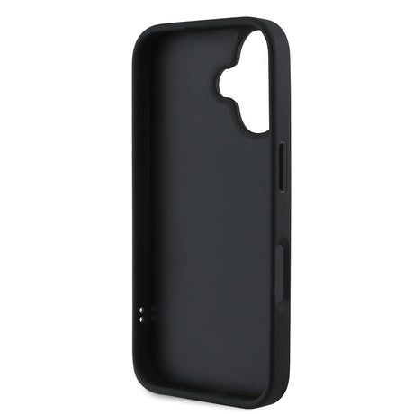 Apple iPhone 16 Kılıf DKNY Orjinal Lisanslı Kartlıklı 3D Yazılı Repeat Texture Pattern Kapak