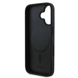 Apple iPhone 16 Kılıf DKNY Orjinal Lisanslı M-safe Şarj Özellikli 3D Yazılı Grid Pattern Kapak