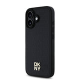 Apple iPhone 16 Kılıf DKNY Orjinal Lisanslı M-safe Şarj Özellikli 3D Yazılı Repeat Pattern Kapak