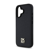 Apple iPhone 16 Kılıf DKNY Orjinal Lisanslı M-safe Şarj Özellikli 3D Yazılı Repeat Pattern Kapak
