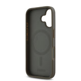 Apple iPhone 16 Kılıf DKNY Orjinal Lisanslı M-safe Şarj Özellikli 3D Yazılı Repeat Pattern Kapak