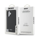 Apple iPhone 16 Kılıf DKNY Orjinal Lisanslı M-safe Şarj Özellikli Metal Logolu PU Deri Grained Kapak