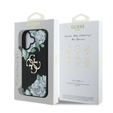 Apple iPhone 16 Kılıf Guess Orjinal Lisanslı Gül Baskılı Büyük Metal Logo Dizaynlı Kapak