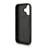 Apple iPhone 16 Kılıf Guess Orjinal Lisanslı M-safe Şarj Özellikli PU Deri Bilek Askı İpli Yazı Logolu Kapak