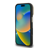 Apple iPhone 16 Kılıf Guess Orjinal Lisanslı M-safe Şarj Özellikli Sıcak Baskılı Yazı Logolu Kamera Standlı PU Deri Peony Kapak