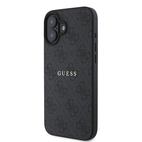 Apple iPhone 16 Kılıf Guess Orjinal Lisanslı M-safe Şarj Özellikli 4G Desenli Yazı Logolu Kapak