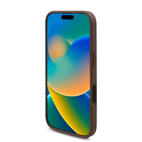 Apple iPhone 16 Kılıf Guess Orjinal Lisanslı M-safe Şarj Özellikli Gül Baskılı 4G Desenli Yazı Logolu Kapak