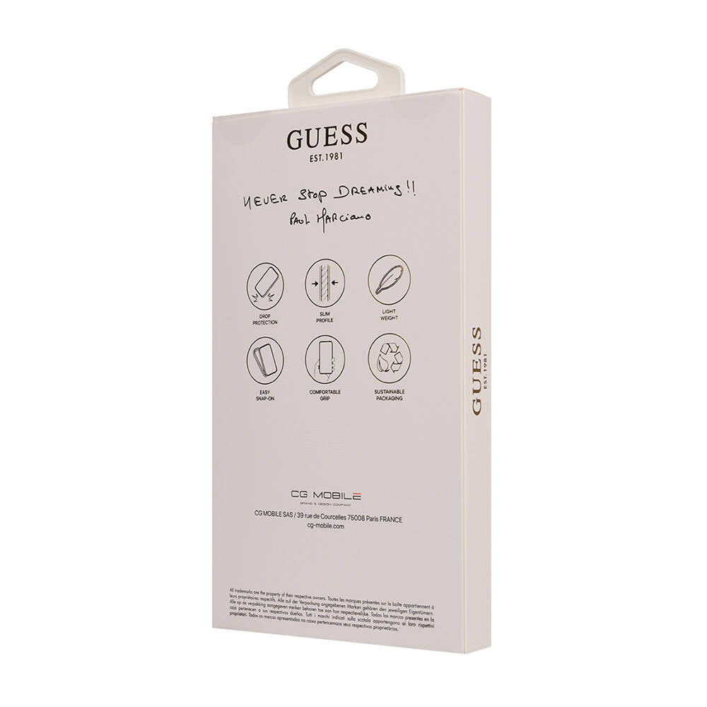 Apple iPhone 16 Kılıf Guess Orjinal Lisanslı M-safe Şarj Özellikli Small 4G Classic Kapak