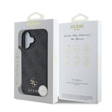 Apple iPhone 16 Kılıf Guess Orjinal Lisanslı M-safe Şarj Özellikli Small 4G Classic Kapak